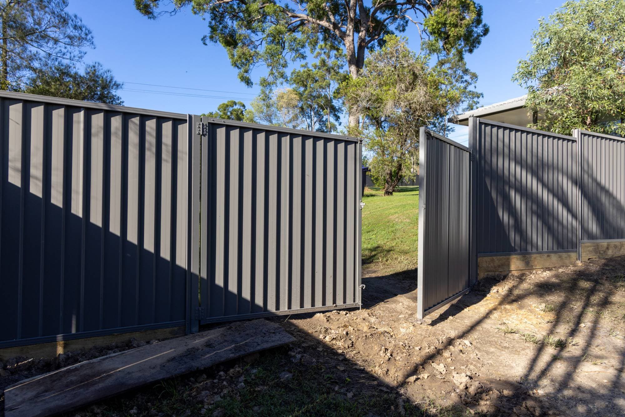 Colorbond gate installed by Team 247 on the Gold Coast