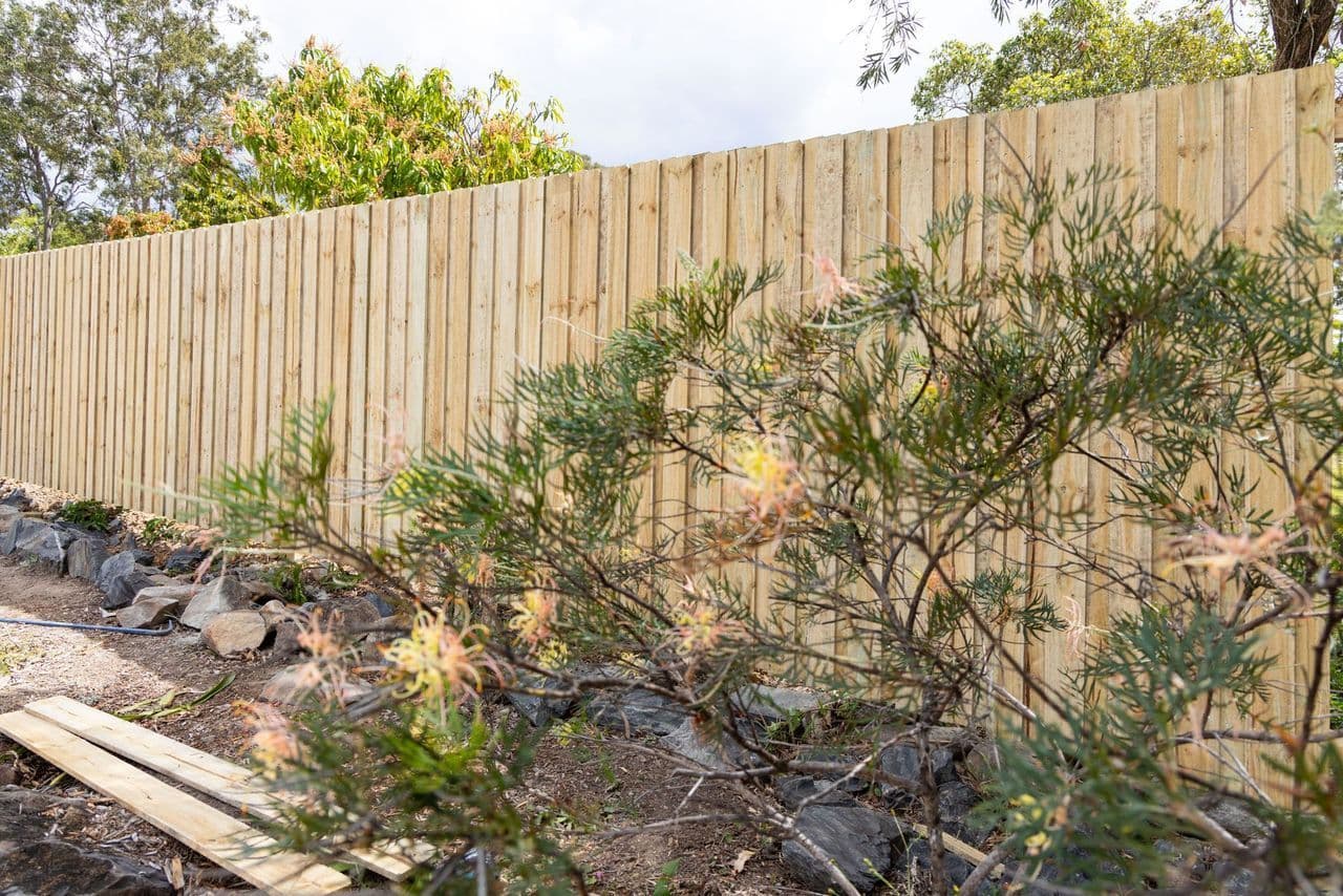 New timber paling fence built by Team 247